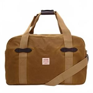 NEW FILSON men's tin cloth medium duffle bag in dark tan